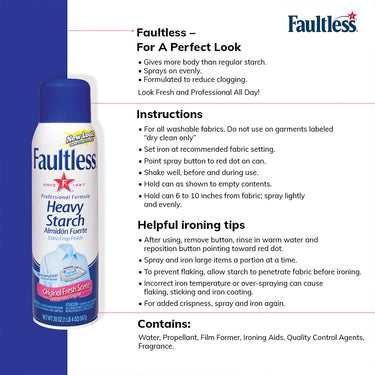FAULTLTESS-Heavy Blue-Starch-567g-Spray